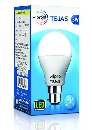 WIPRO GARNET 5-WATT TEJAS LED BULB 6500K
