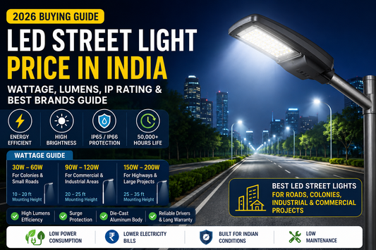 LED Street Lights in India: Wattage, Lumens, IP Rating & Best Brands Buying Guide (2026)