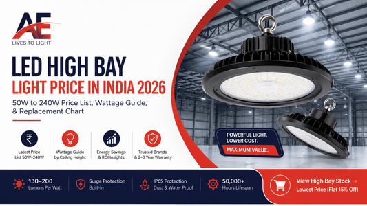 LED High Bay Light Price List India 2026 — 100W, 150W, 200W Wattage Guide