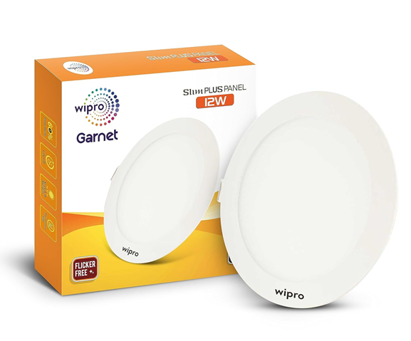 WIPRO GARNET 12-WATT LED ROUND PANEL LIGHT 6500K