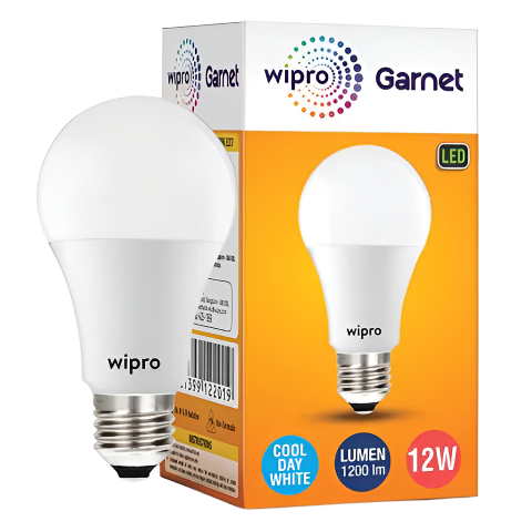 WIPRO GARNET 12-WATT LED BULB 6500K